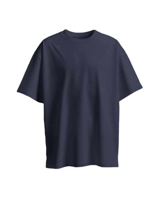 Navy Blue Unisex Oversized T-shirt