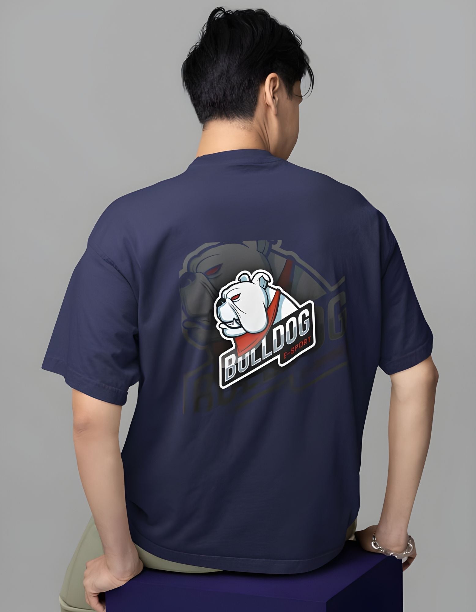 Bull Dog Oversized T-shirt for Men