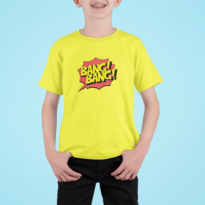 Bang Bang Kid's T-shirt for Boy/Girl New Yellow