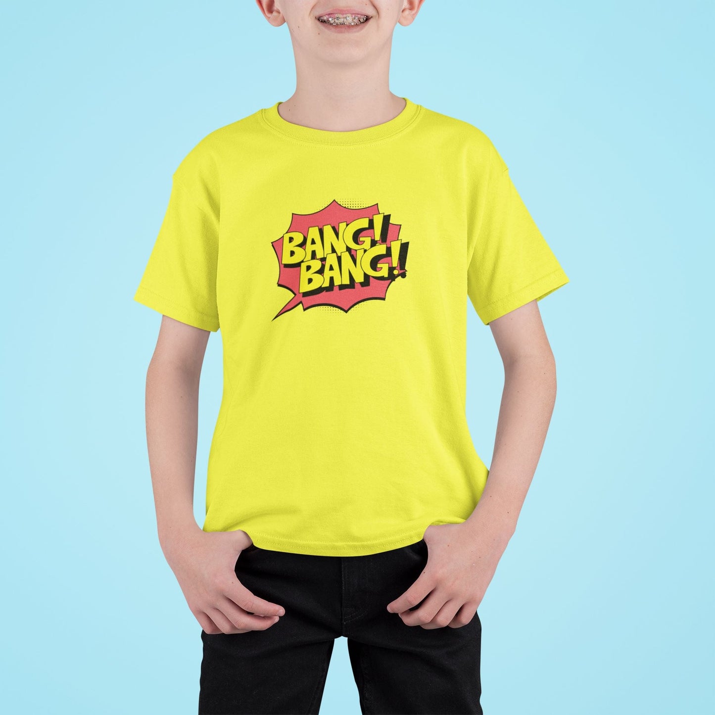 Bang Bang Kid T-shirt for Boys New Yellow