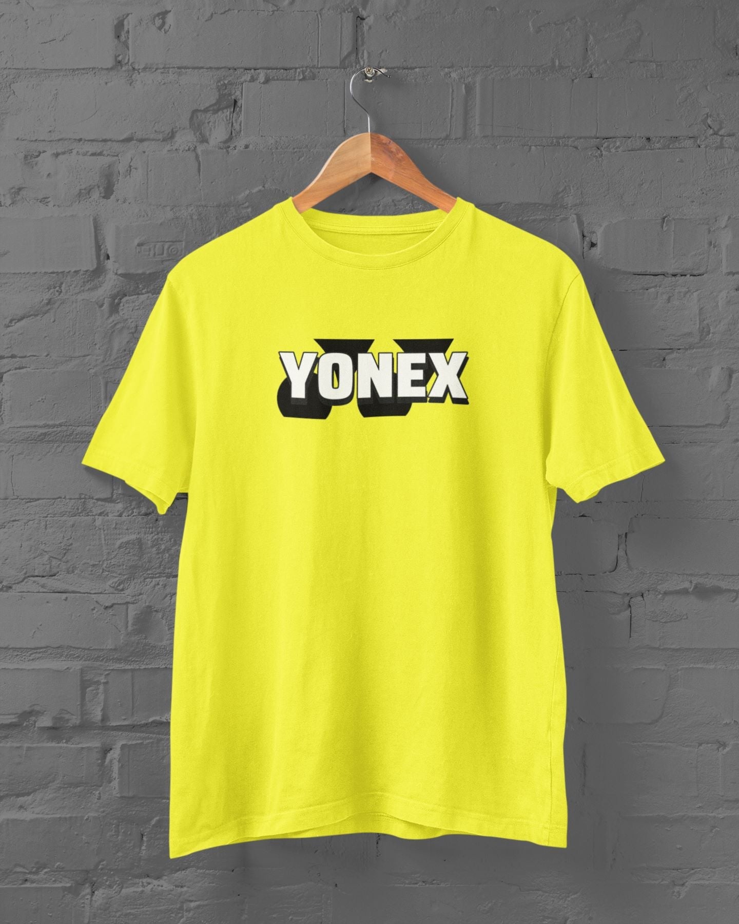 YONEX Half Sleeve T-shirt for Men New Yellow