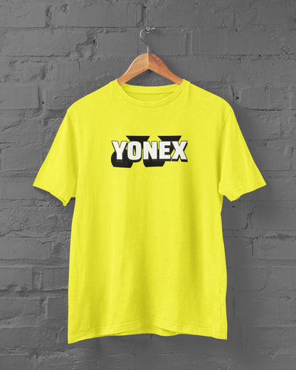 YONEX Half Sleeve T-shirt for Men New Yellow