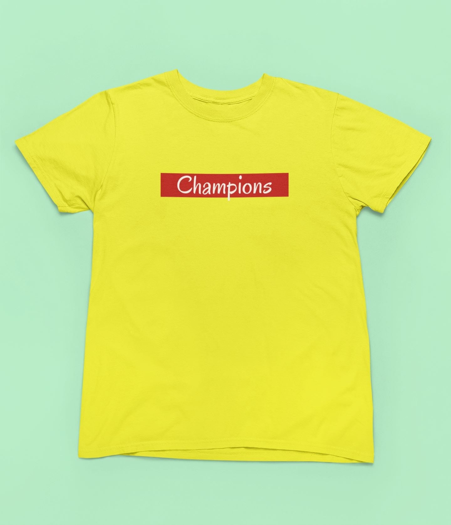 Champions Kid T-shirt for Baby Boy/Girl New Yellow