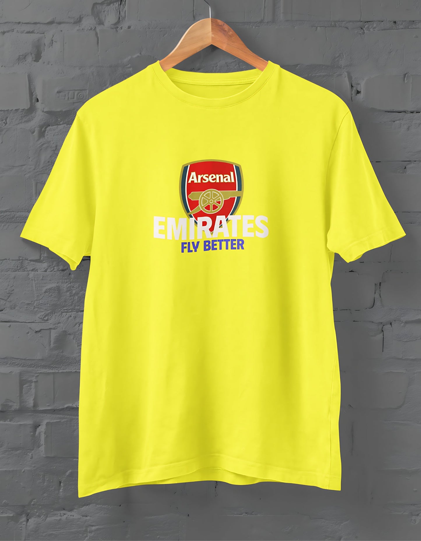 Arsenal Emirates Fly Better T-Shirt for Men New Yellow