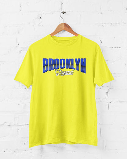 Brooklyn Half Sleeve T-shirt for Men New Yellow