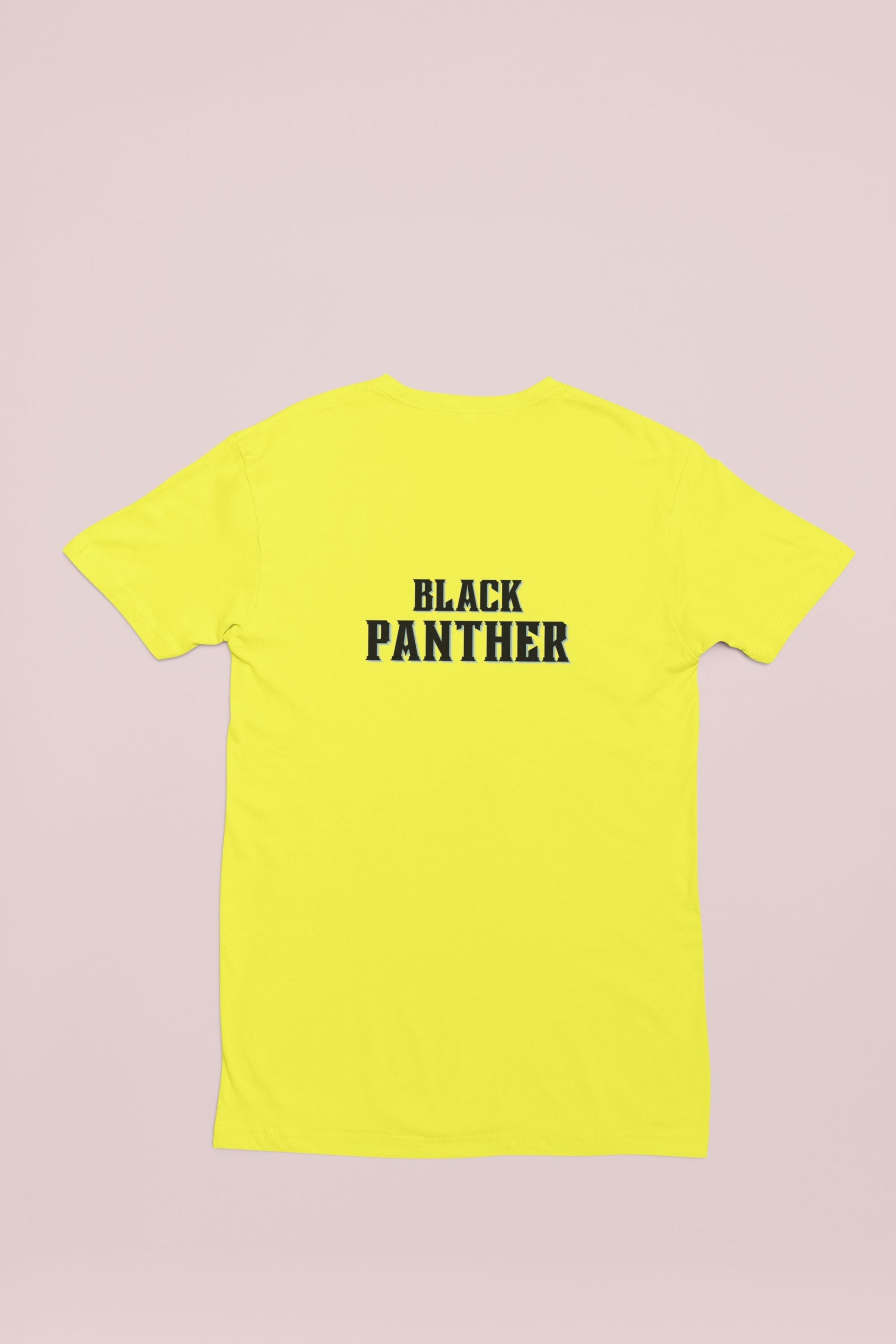 Black Panther Superhero Kid's T-shirt for Boy/Kid New Yellow