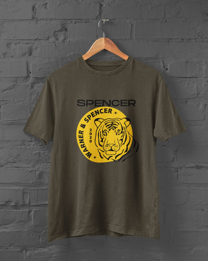 Spencer Half Sleeve T-shirt for Men Olive Green