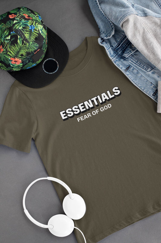 Essentials FOG Kids T-shirt for Boy/Girl Olive Green