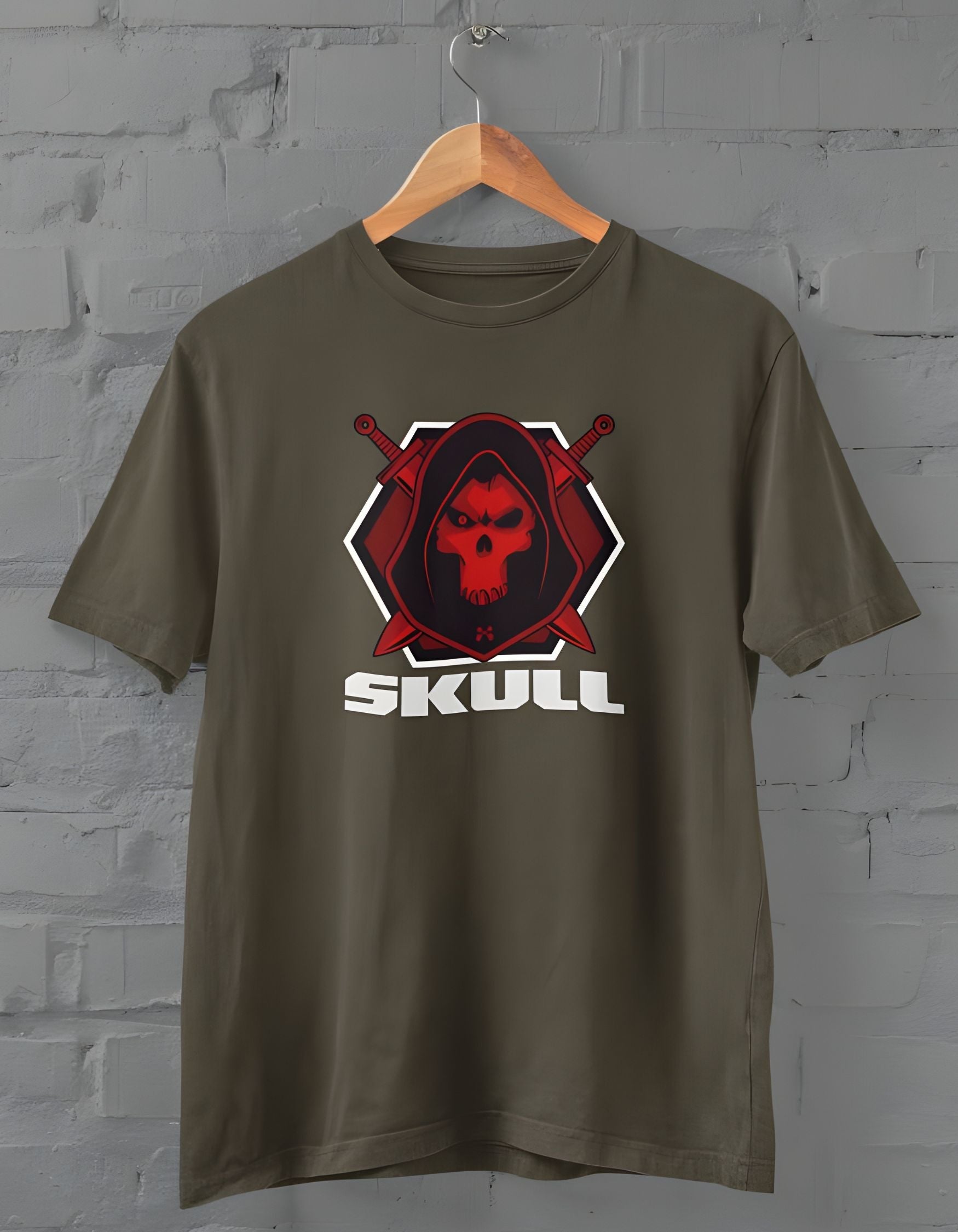 Red Skull Warrior Tshirt for Men