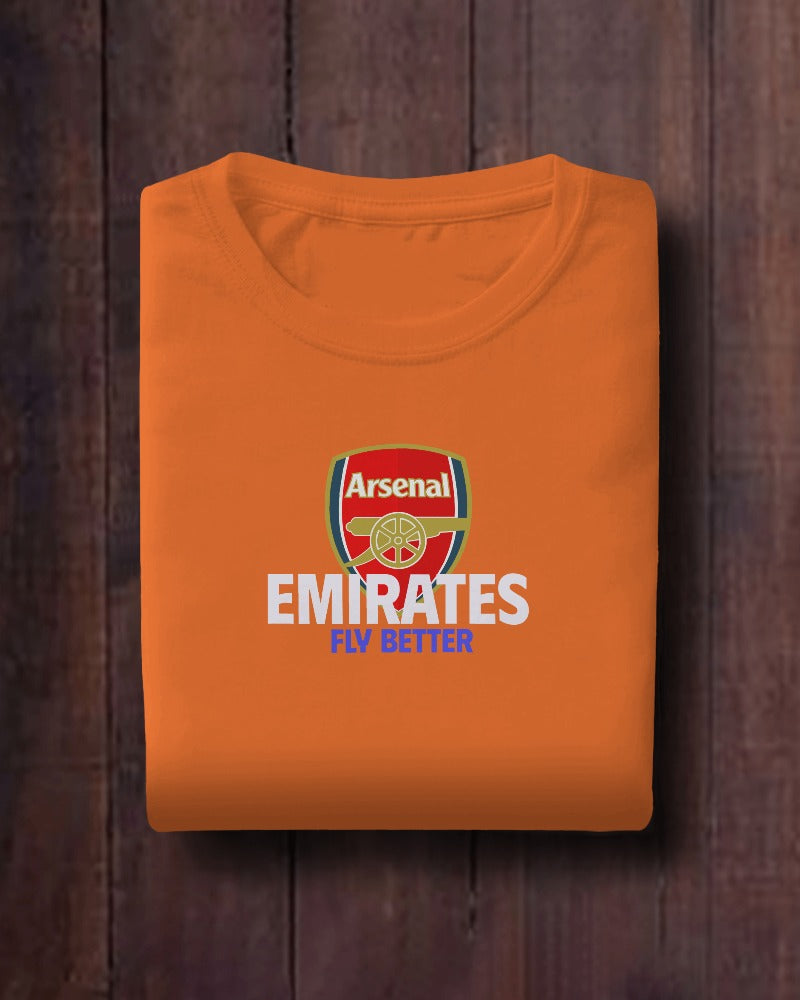 Arsenal Emirates Fly Better Kids T-shirt for Boy/Girl Orange