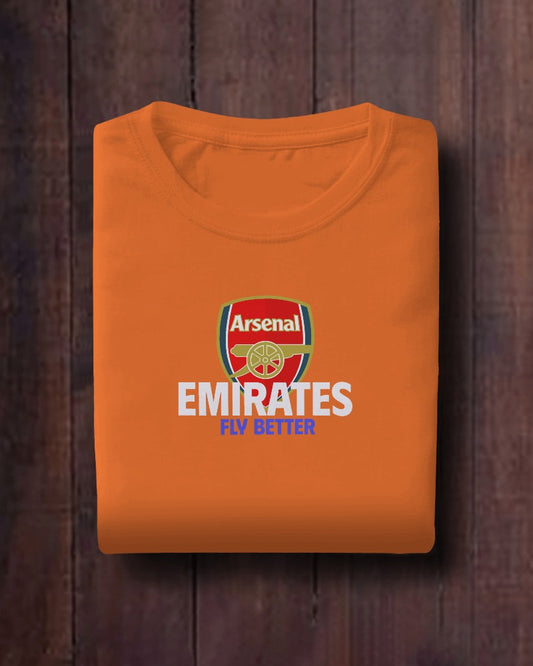 Arsenal Emirates Fly Better Kids T-shirt for Boy/Girl Orange