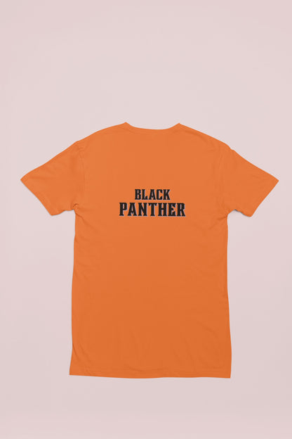 Black Panther Superhero Kid's T-shirt for Boy/Kid Orange