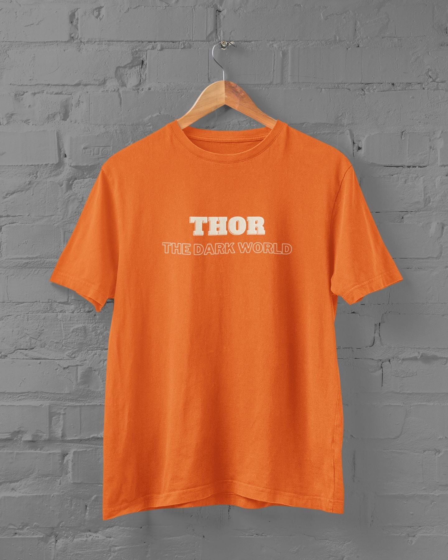 THOR The Dark World Half Sleeve T-shirt for Men/Women Orange