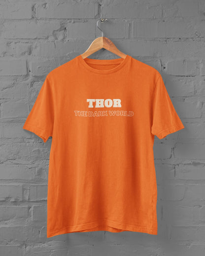 THOR The Dark World Half Sleeve T-shirt for Men/Women Orange