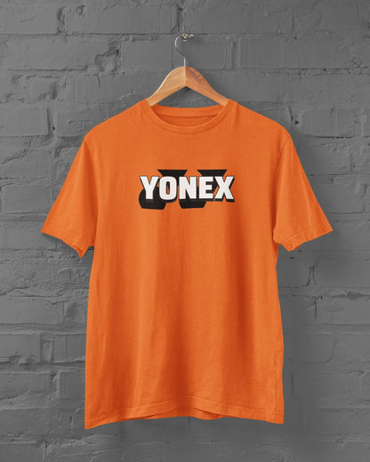 YONEX Half Sleeve T-shirt for Men Orange