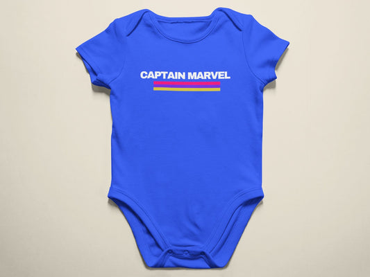 Captain Marvel Kid Romper for Boy/Girl Orchid Blue