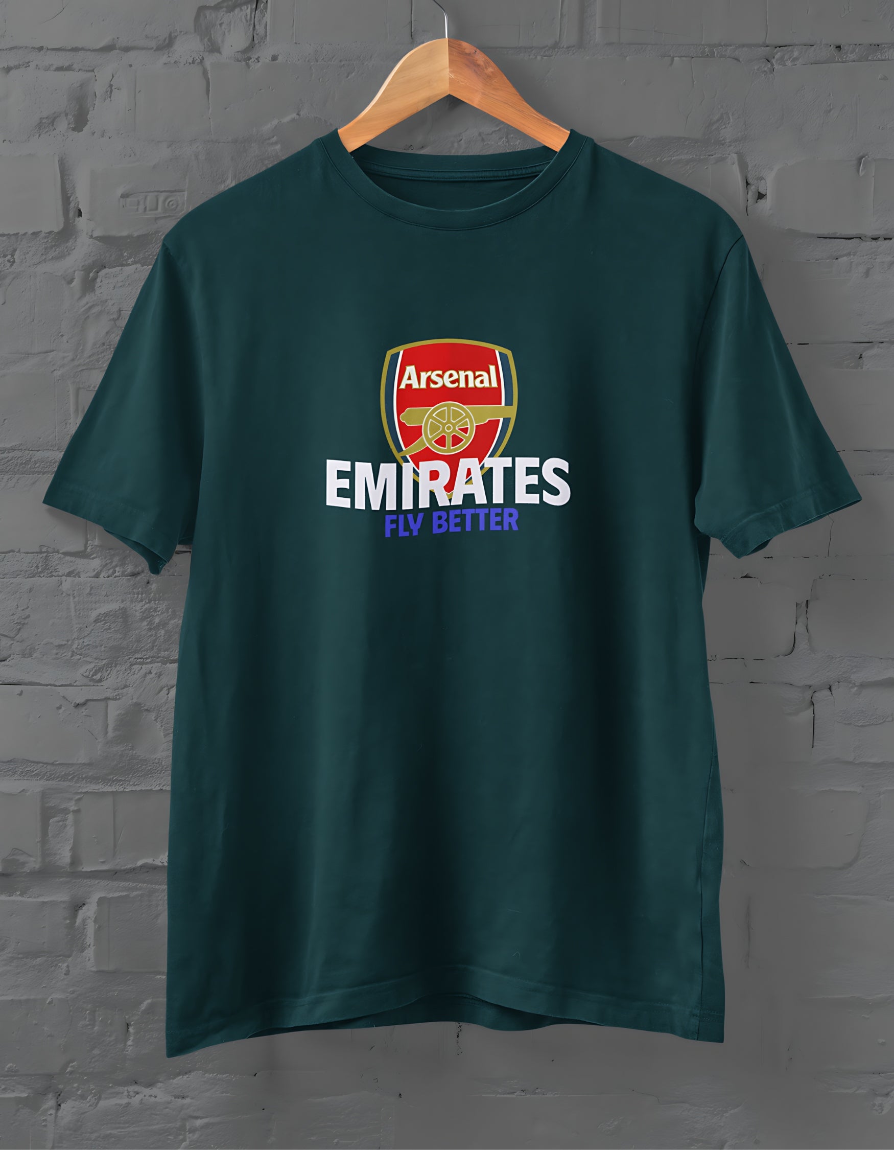 Arsenal Emirates Fly Better T-Shirt for Men Petrol Blue