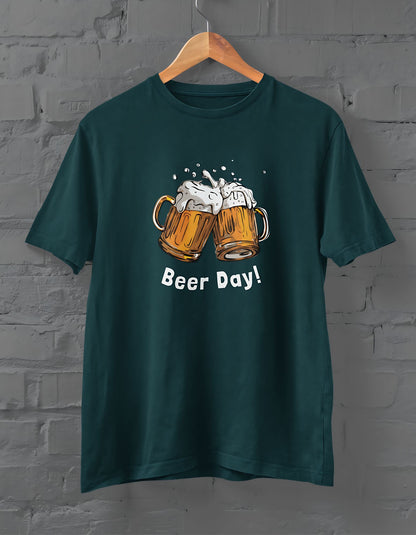 Beer Day Half Sleeve T-shirt for Men - ShosaQualiTees