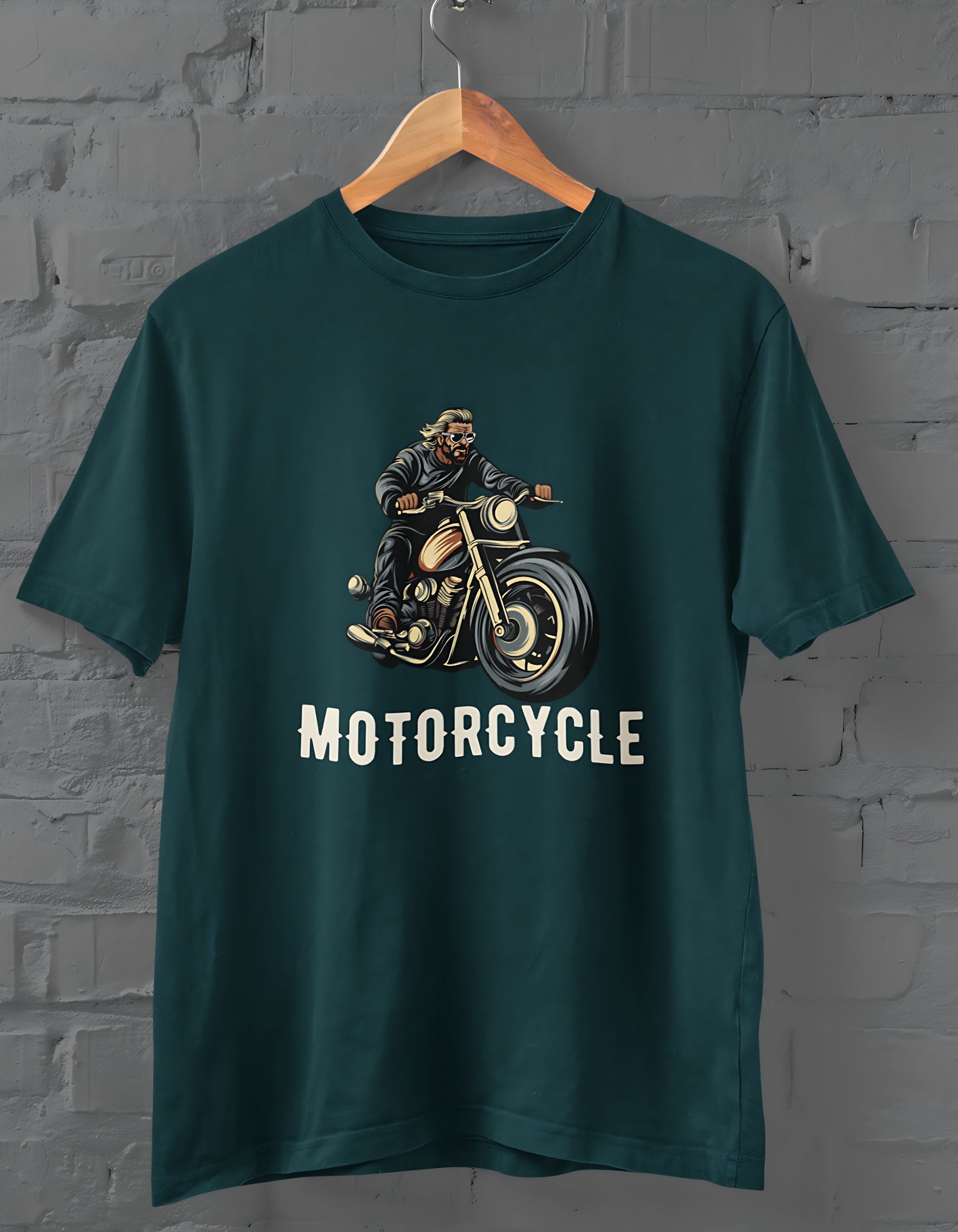 Motorcycle Half Sleeve T-shirt for Men