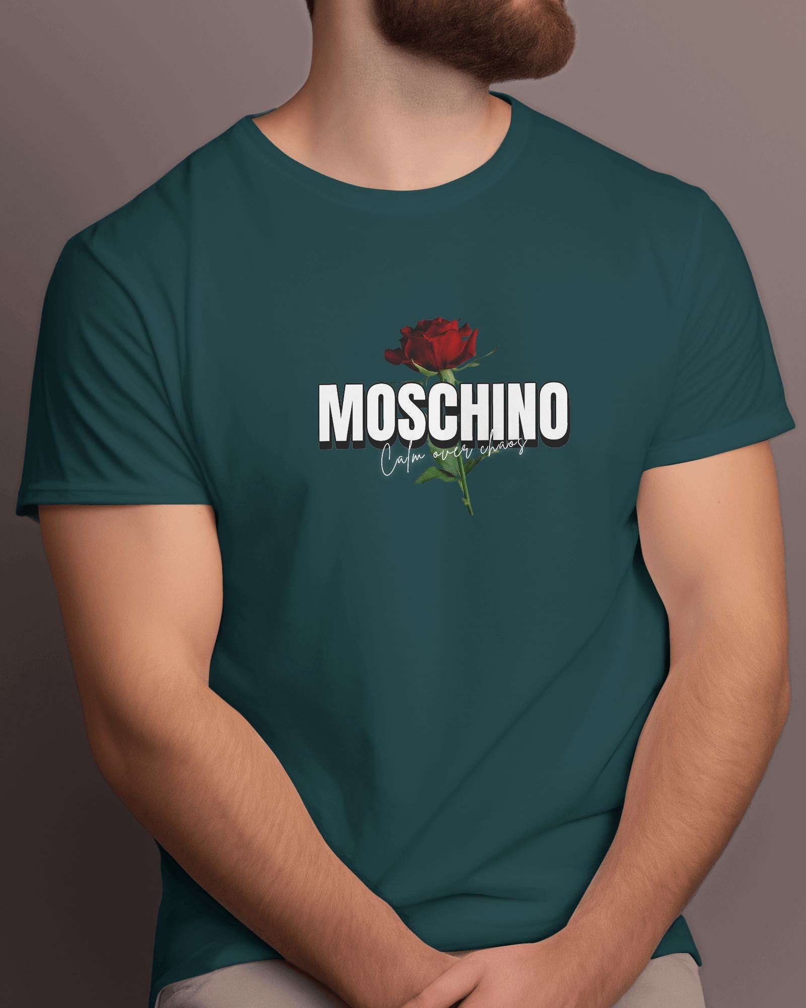 MOSCHINO Half Sleeve T-shirt for Men