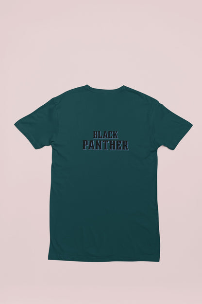 Black Panther Superhero Kid's T-shirt for Boy/Kid Petrol Blue