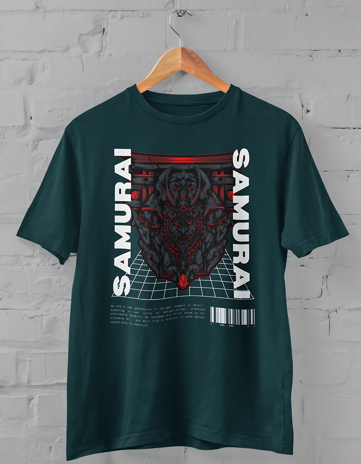 Samurai Half Sleeve T-shirt for Men