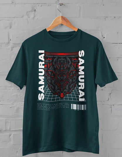 Samurai Half Sleeve T-shirt for Men