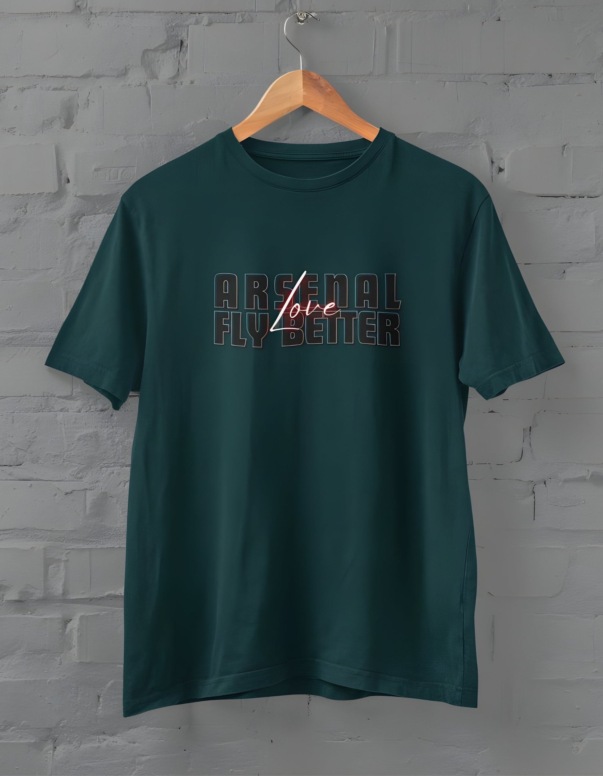 Arsenal Love T-Shirt for Men Petrol Blue