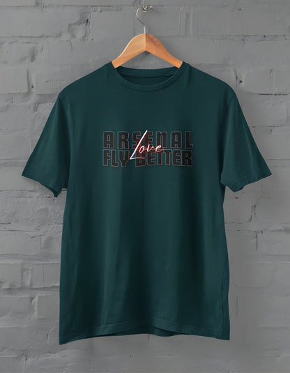 Arsenal Love T-Shirt for Men Petrol Blue