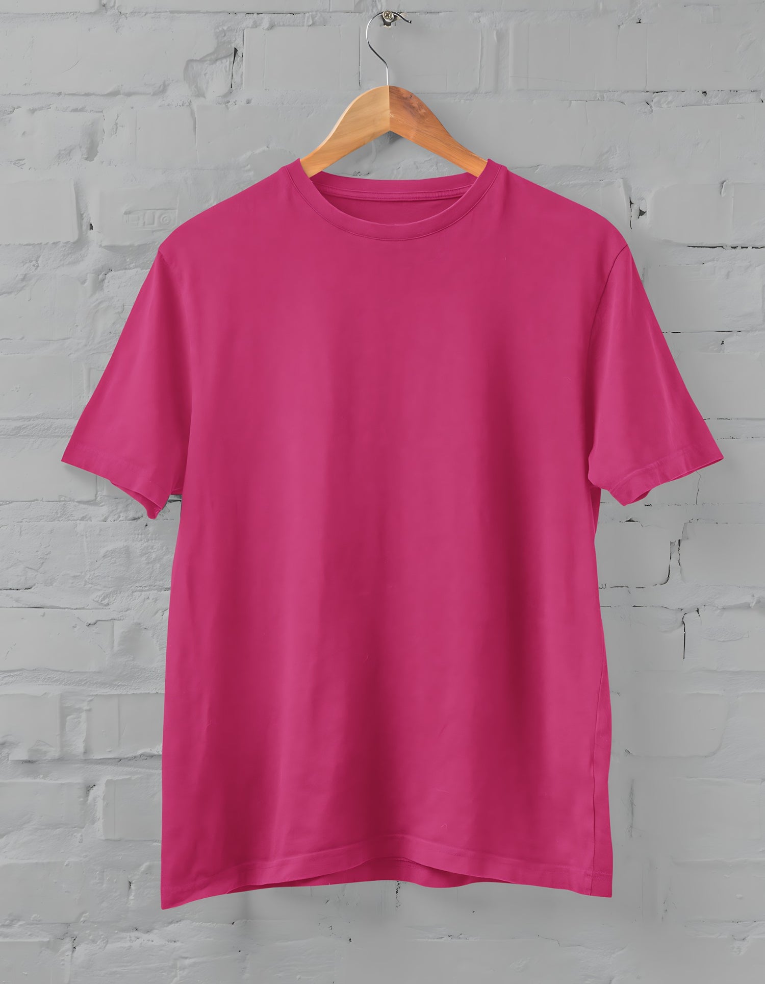 Pink Half Sleeve T-shirt for Men