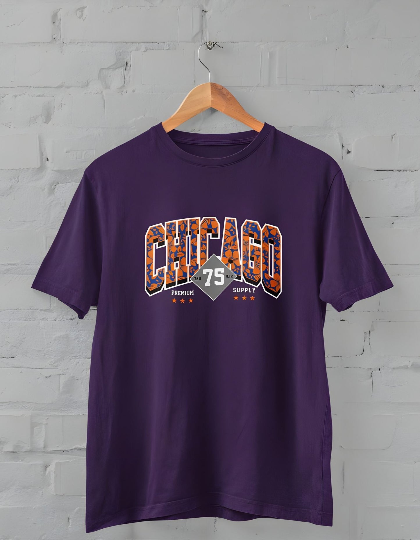 Chicago 75 Half Sleeve T-Shirt for Men