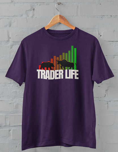 Trader Life Half Sleeve T-shirt for Men