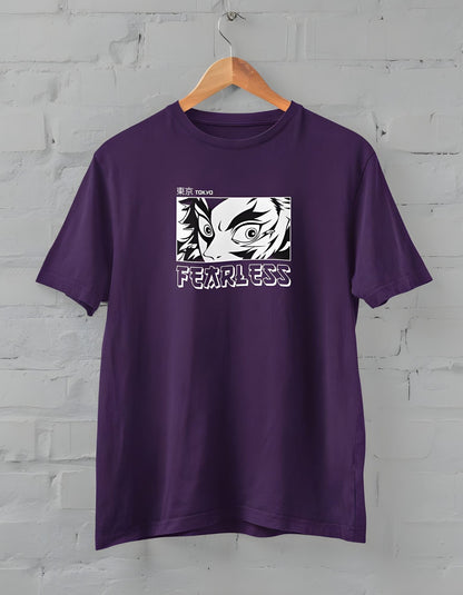 Fearless Animated Comic Half T-shirt for Men