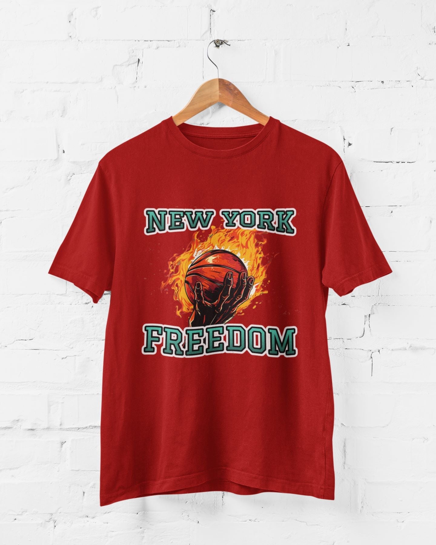 New York Freedom Half Sleeve T-shirt for Men