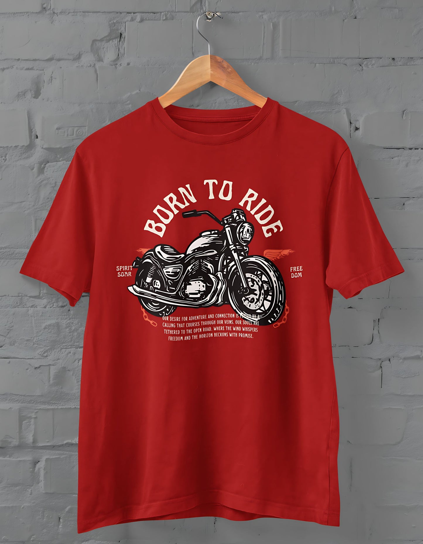 Born to Ride Half Sleeve T-shirt for Men