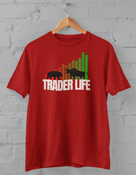 Trader Life Half Sleeve T-shirt for Men