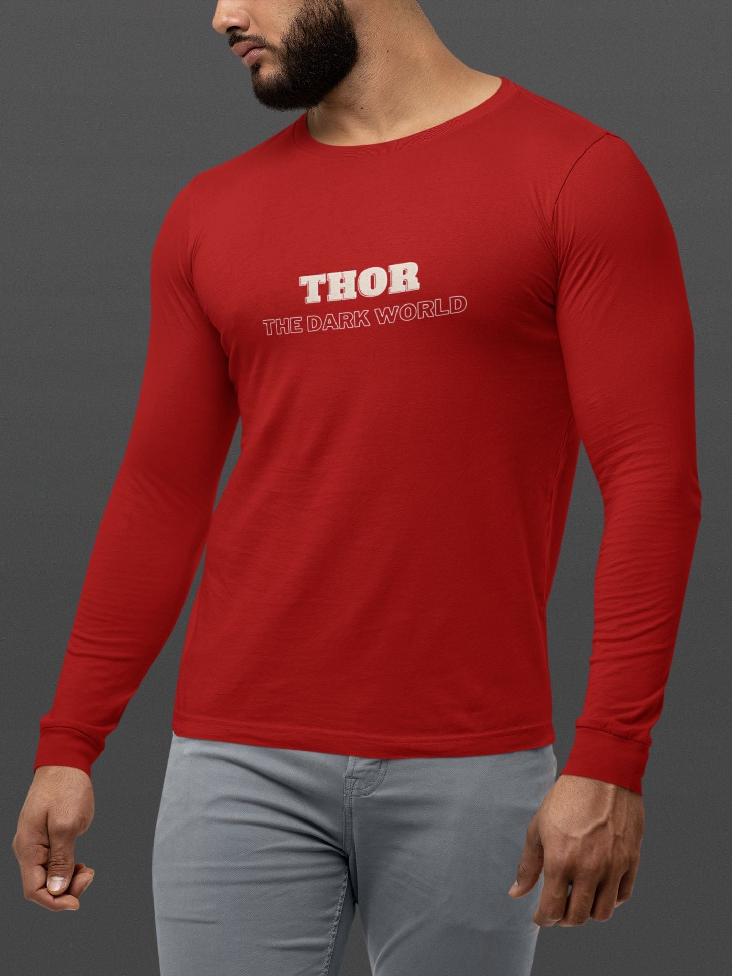 THOR Full Sleeve T-shirt for Men Red