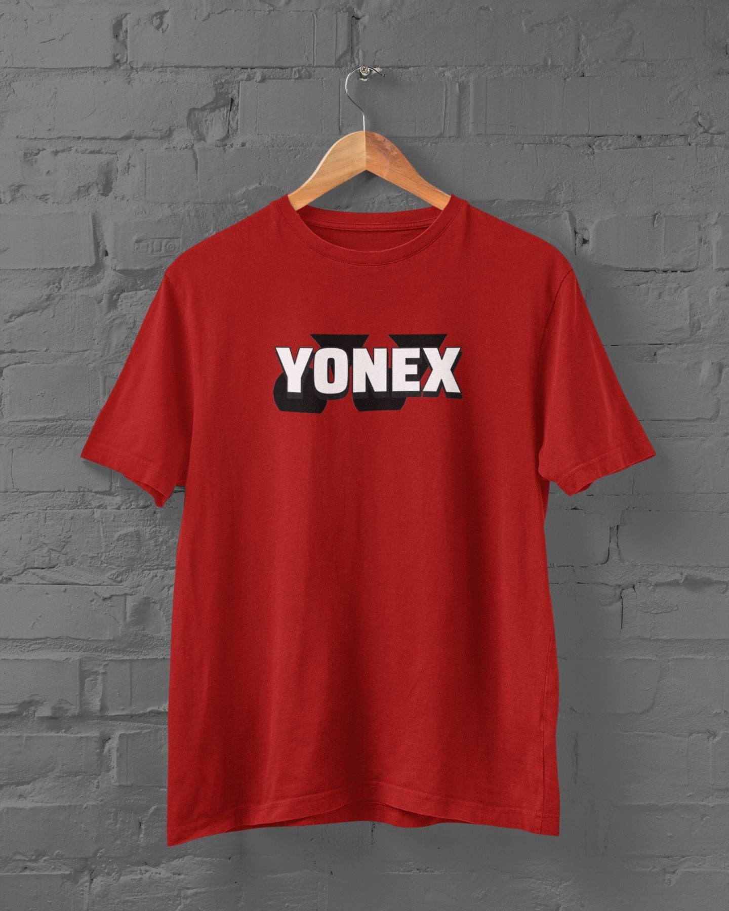 YONEX Half Sleeve T-shirt for Men Red