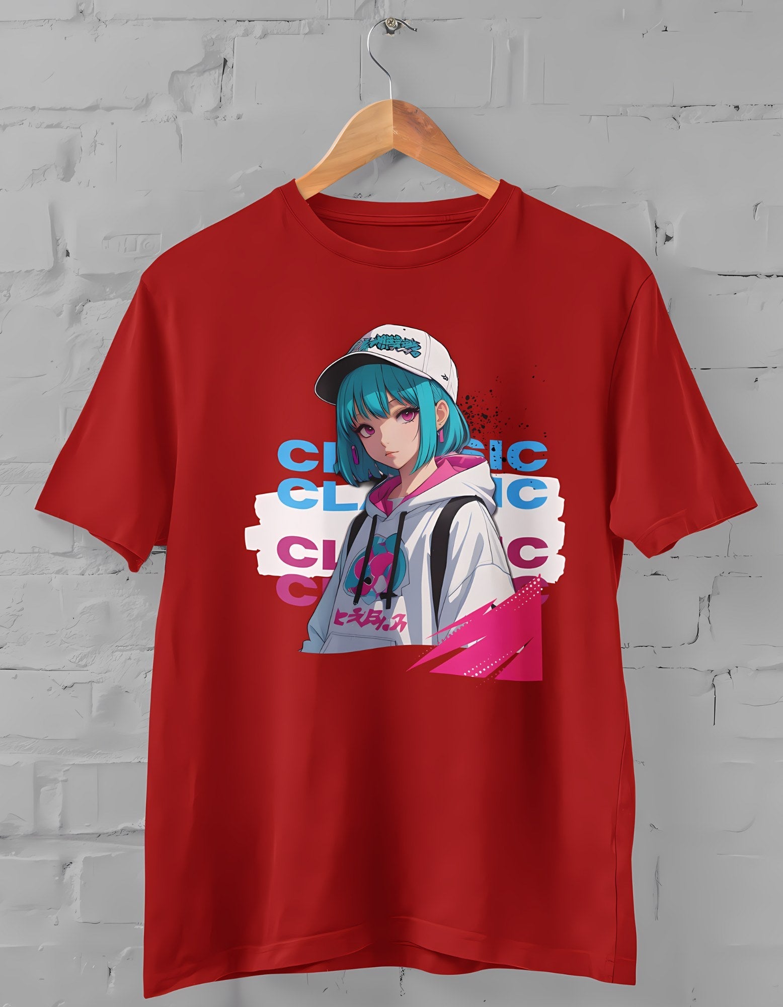 Anime Classic Streetwear Half Sleeve T-Shirt for Men