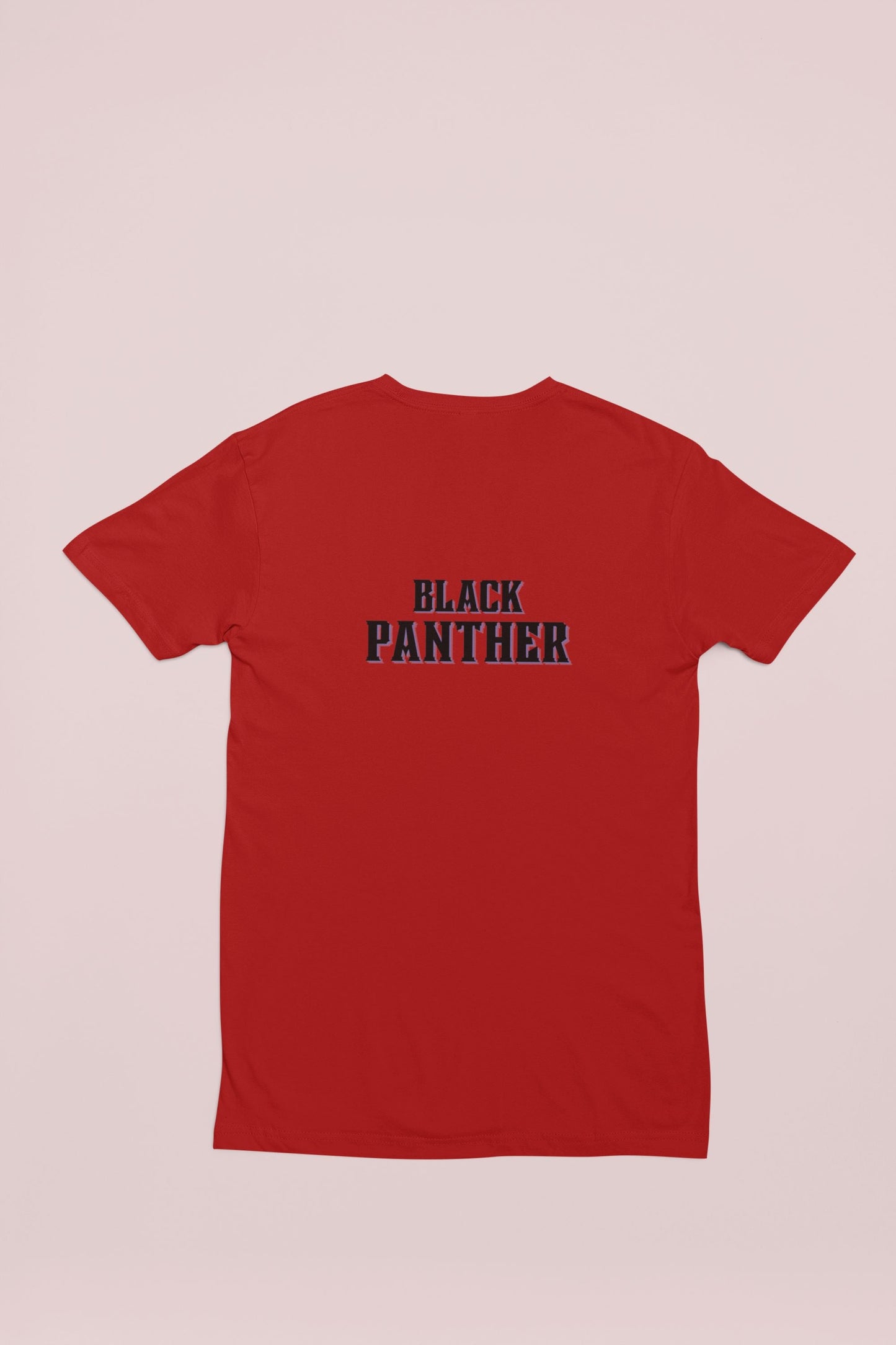 Black Panther Superhero Kid's T-shirt for Boy/Kid Red