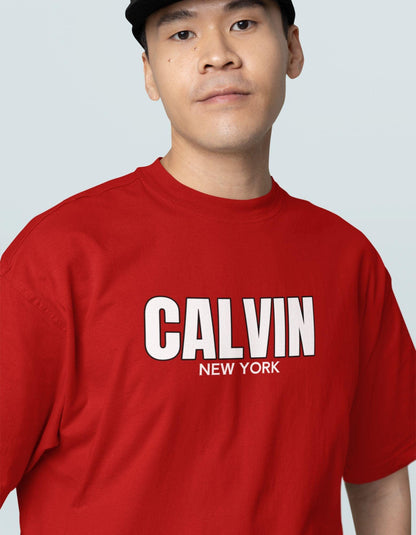 Calvin New York Typography Oversized T-shirt for Men