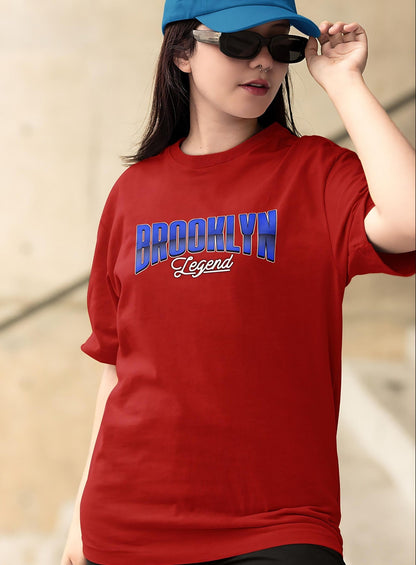 Brooklyn Oversized T-shirt for Women Red