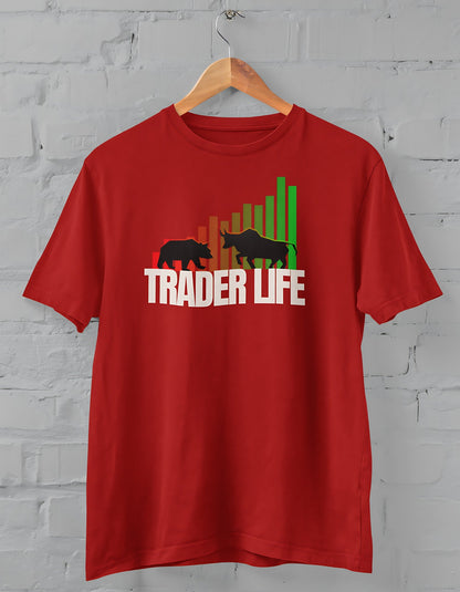 Trader Life Half Sleeve T-shirt for Men