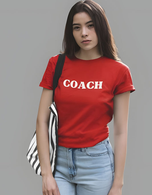 Coach Half Sleeve T-shirt for Women