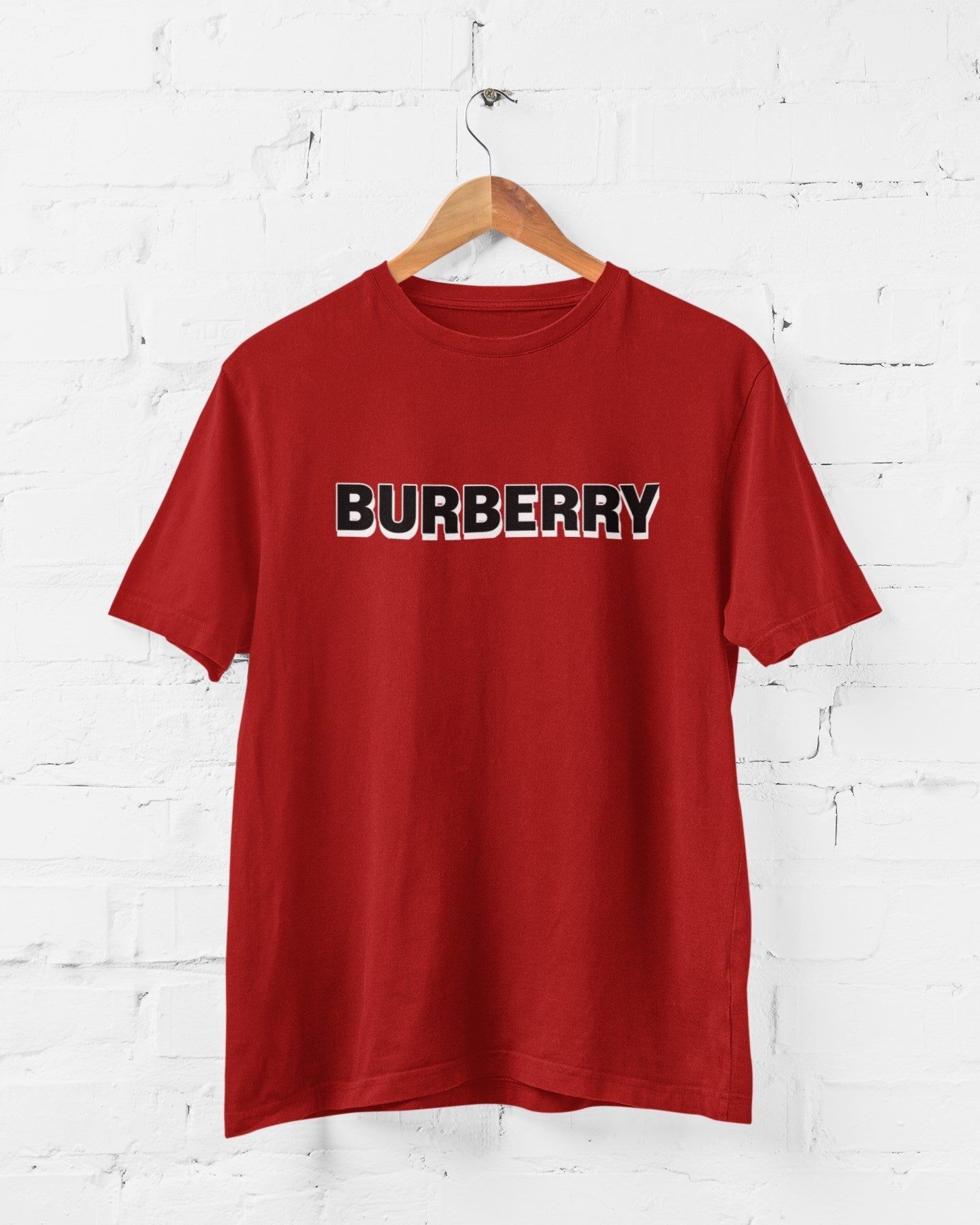 Burberry Preowned Short newest Sleeve T-Shirt…Sz: Medium…Color: Red…Retails: $250.00