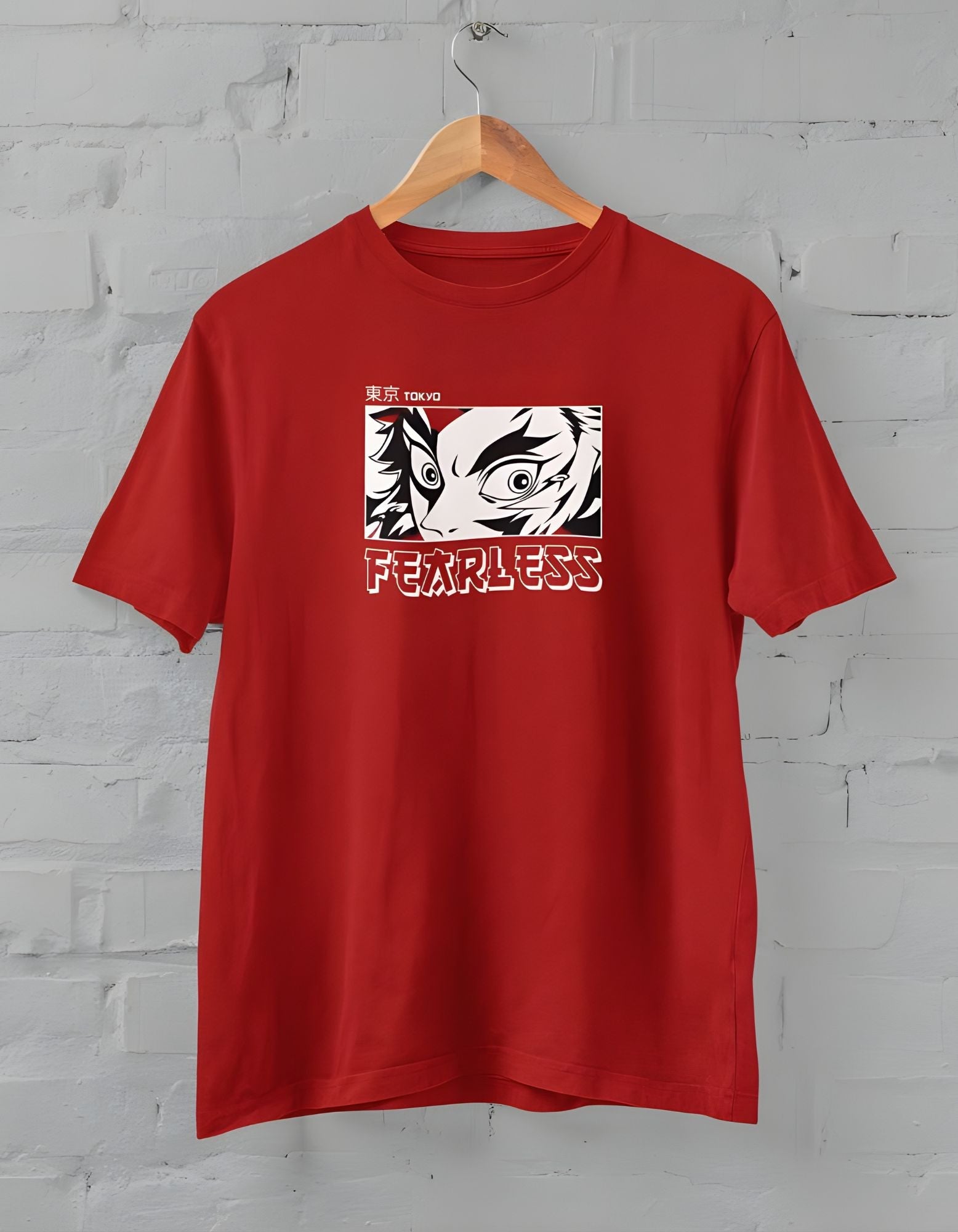 Fearless Animated Comic Half T-shirt for Men