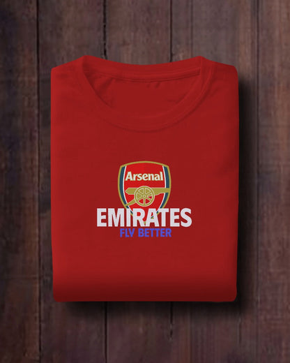 Arsenal Emirates Fly Better Kids T-shirt for Boy/Girl Red