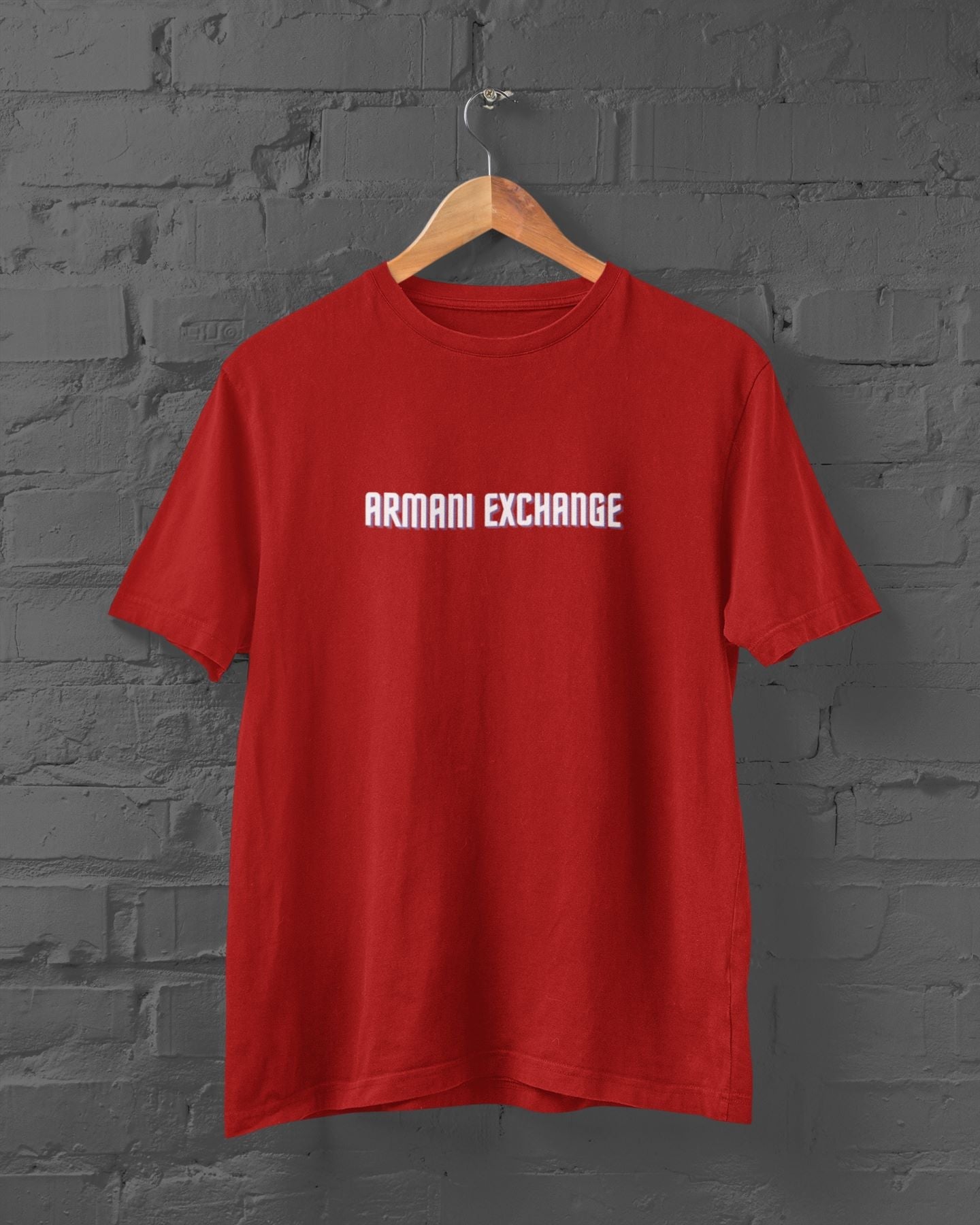 Armani Exchange Printed Red t-shirt