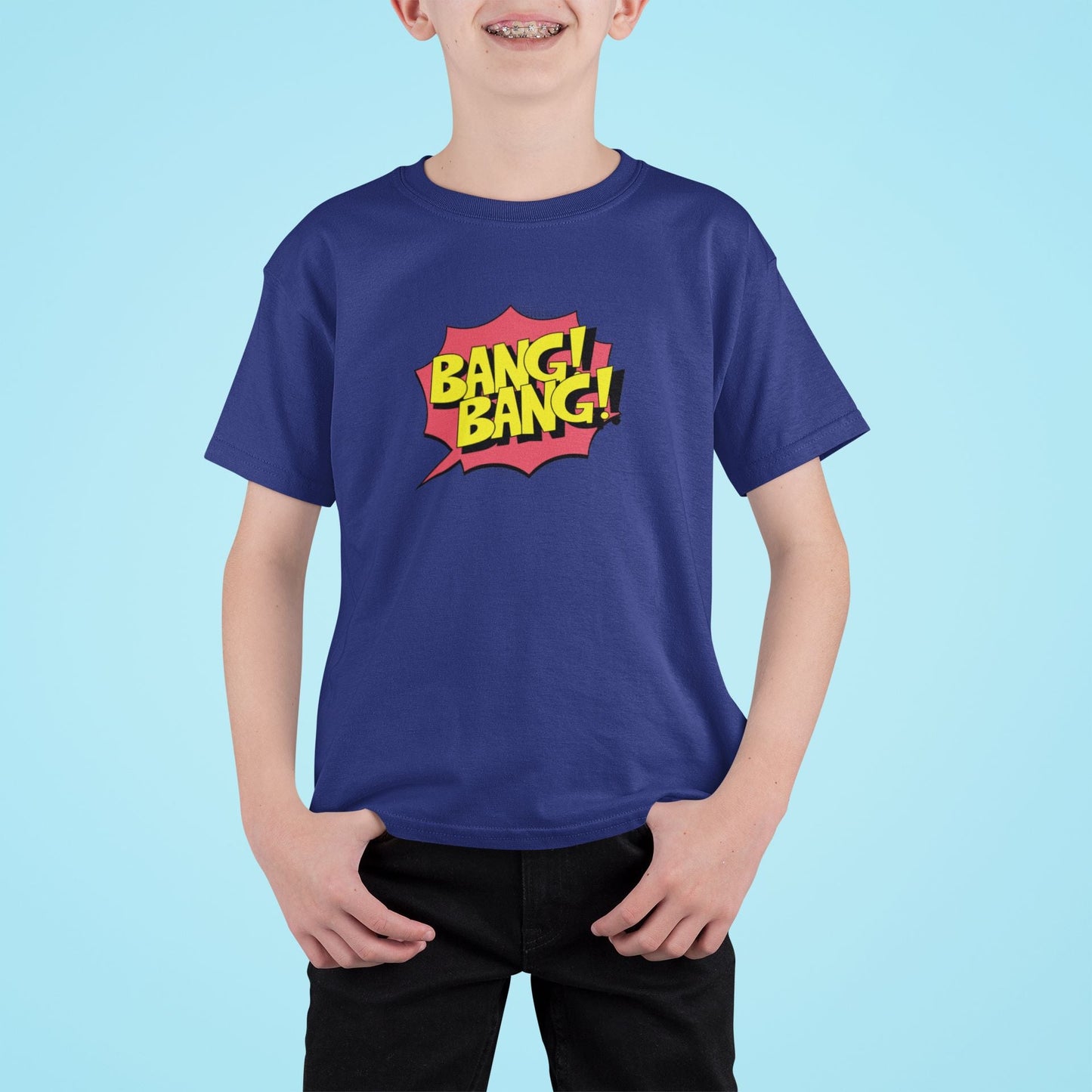 Bang Bang Kid T-shirt for Boys Royal Blue