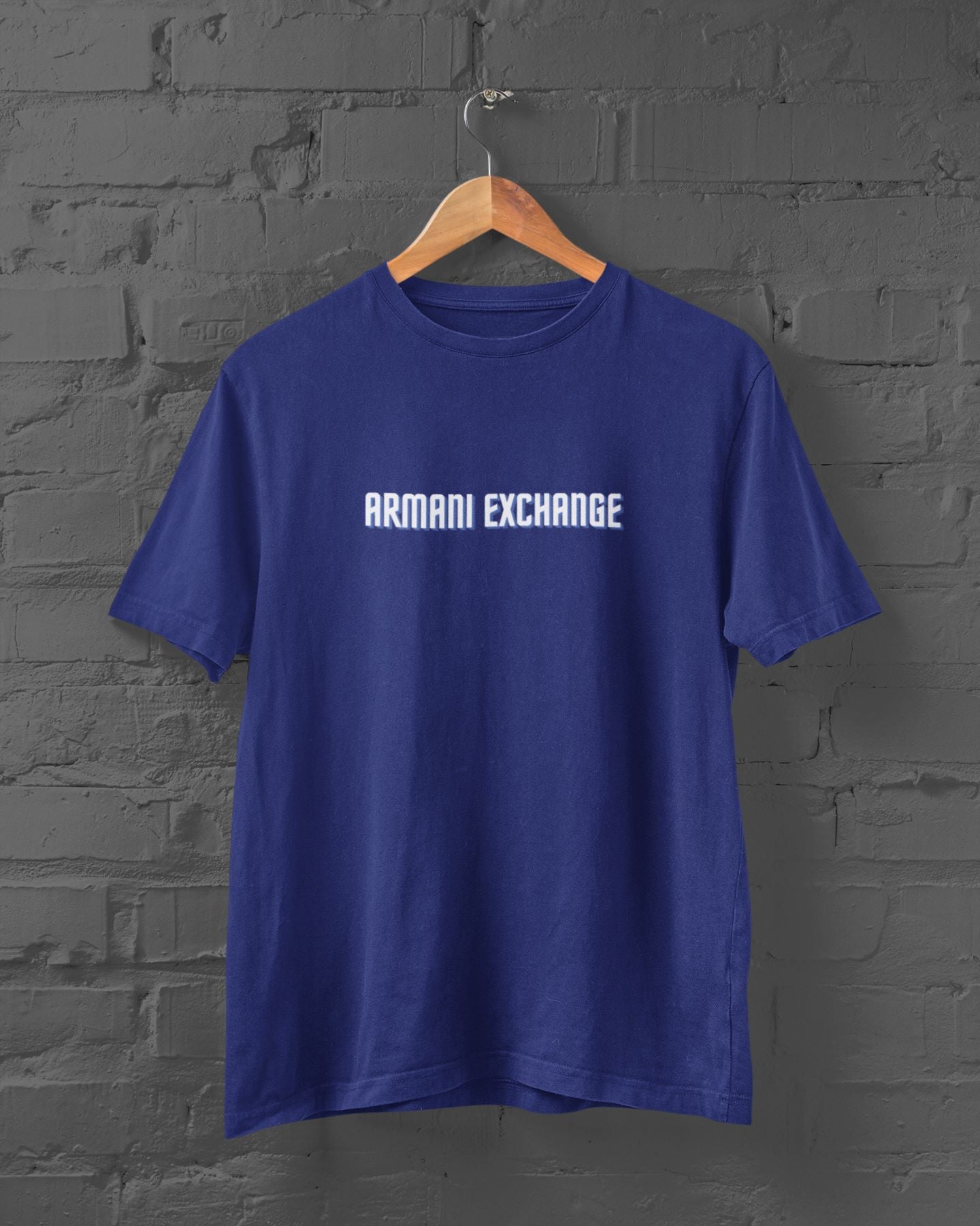 Armani Exchange Printed Royal Blue t-shirt